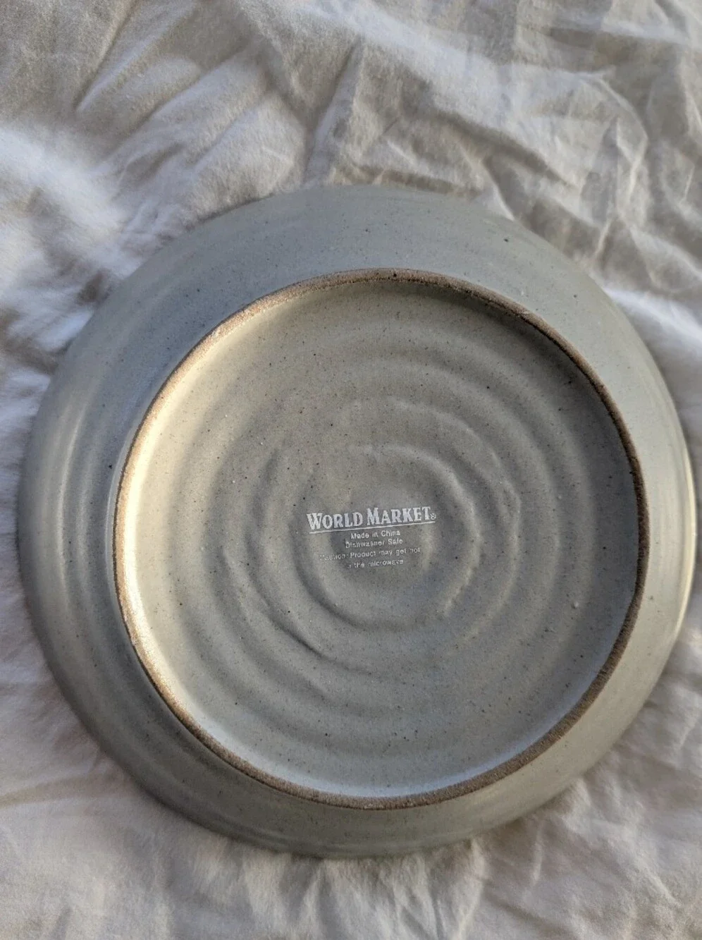 World Market Clay Dish With Artificial Pink Peony And Succulents